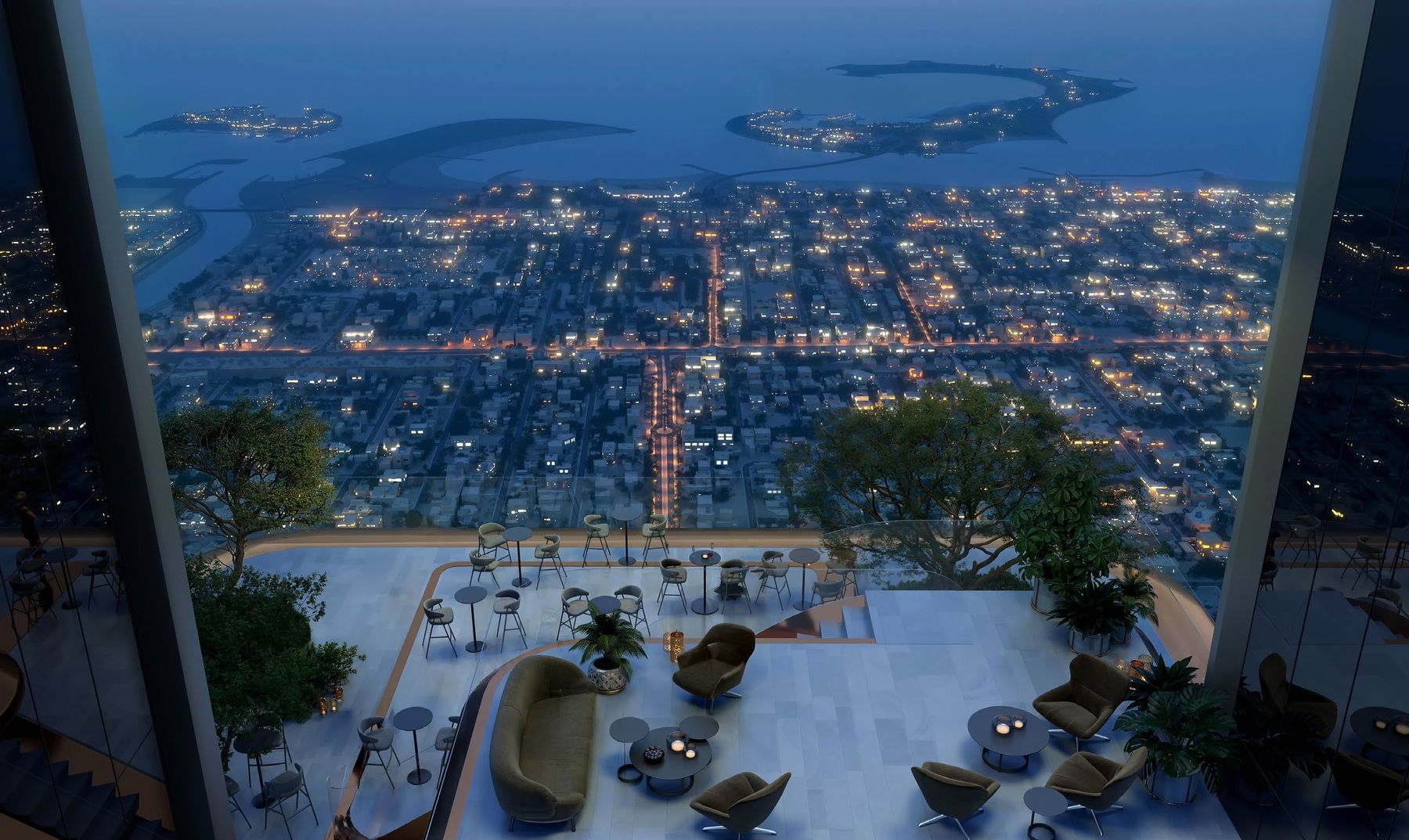 Clubhouse terraces